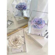 KissYou Acrylic Box Large Clear Box With Lids Transparent Display Square Cube Storage Box For Wedding,Birthday Christmas Party Cake,Candy Boxes,4.73x4.73x4.73Inch - 4.73x4.73x4.73英寸 - 查看 10