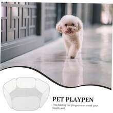 TOYANDONA Parque Plegable para Mascotas Pequeñas Jaula Portátil de Tela para Conejos y Animales Pequeños de Transportar y Almacenar Gris - 1 - Ver 6