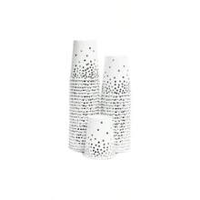 Serves 50 Guests Silver Party Supplies, 150 Piece Disposable Paper Plates and Cups Wedding, Birthday Decorations Foil Polka Dotted Design - Plateado - Ver 8
