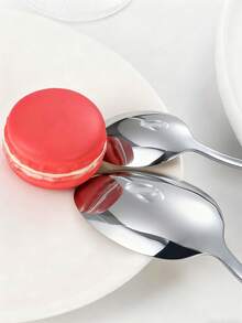 4/16/24件套不锈钢骑士牛排刀叉勺餐具套装，适合家庭聚会、酒店、派对、餐厅、婚礼、礼品 - 銀色 - 查看 5