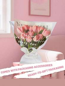 100件套绒球手工套装 - 粉色和绿色绒球毛线，散装绒球，附带分步视频教程，绿色花艺铁丝，花艺胶带，花蕊，花束制作材料，创意礼品和派对装饰。柔软的绒球毛线，适合DIY项目和装饰，是节日派对、毕业典礼和庆祝活动的理想之选。 - 彩色 - 查看 7