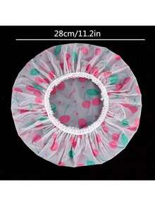 Set Of 5 Adjustable Printed Shower Caps With Elastic Bands - Reusable, Perfect For Women At Spas, Hair Salons, And Bathrooms Back To School - Multicolor - View 6