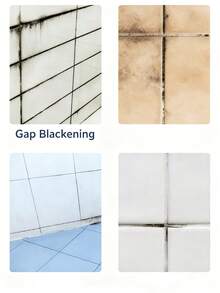 Limpiador multiusos para azulejos y lechada, adecuado para una limpieza profunda, limpia eficazmente la lechada de los azulejos, tipo universal, anti-salpicaduras, envase práctico. Un excelente regalo para familiares y amigos, especialmente adecuado para fiestas y Año Nuevo (envío aleatorio de versiones antiguas y nuevas) - Blanco - Ver 9