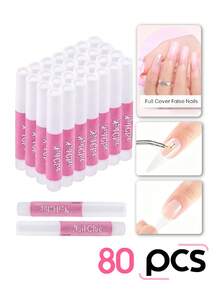 Nail Glue, Super Strong Nail Glue For Acrylic Nails Long Lasting Professional Nail Tip Glue For Press On Nails Bond For Acrylic Nails Adhesive Nail Glue For False Nail Tips 2g/0.07OZ/PCS