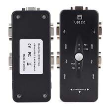Multiport Monitor Hub De 4 Puertos Usb Vga Svga, Switch Kvm Conmutador Vga 4 Entradas Para 4 Dispositivo Host, Monitor Hub Computer Switch Box Adaptador Dispositivos Para Pc Teclado Mou - Otros - Ver 11