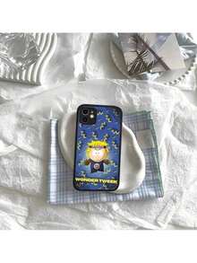 Funda de teléfono S-South Cartoon P-Park compatible con 14 11 12 13 Mini Pro Max 8 7 Plus X XR XS MAX, cubierta translúcida mate, funda compatible con funda  17 pro max, funda  17 pro, funda  17, funda  16, funda  16 pro max, funda  15. - Z1 - Ver 1