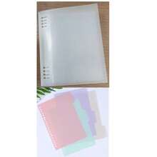 A4/A5/B5 Minimalist PP Transparent Matte Spiral Binder Cover - Binder Cover - View 23