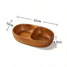 South American Walnut Wood Fruit Bowl, Round Solid Wood Nut, Snack, Fruit, Salad Bowl, Rosewood Tray - Multicolor - View 10