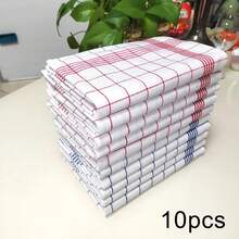 1/2/4 / 6 / 12pcs Dish Towels, Abrasive Cloth Polyester Material Suitable For Kitchen, Restaurant Cleaning, Can Also Be Used For Gifts - Multicolor - View 2