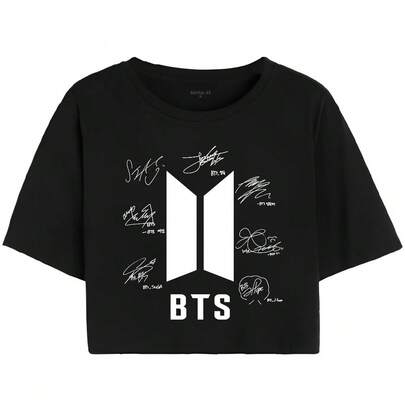 Casual T-shirt met grafische print voor heren, korte mouwen, ronde hals, casual design, unisex K-pop Maxident Album T-shirt - officieel Stray T-shirt met grafische print met namen van leden en handtekeningen in handtekeningstijl, zwart met witte en roze letters, casual ronde hals concertmerchandise cadeau voor fans, verzamelobject voor het hele jaar door casual outdoorkleding, 100% katoen, 220 g stof kerstcadeau