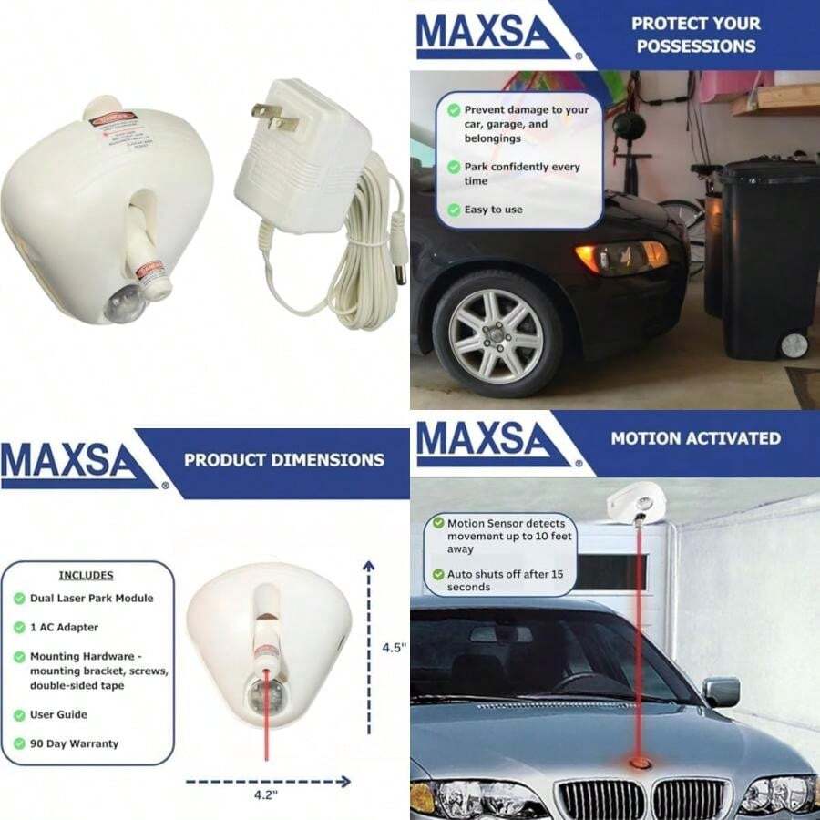MAXSA Innovations 37310-W-RS White Single Parking(Láser único) - Multicolor - Ver 1
