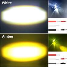 Universal Square LED Auxiliary Lights For Cars Motorcycles SUVs - Mini Cube Super Bright White Yellow Hi/Lo Beam Spot Lights For Enhanced Road Off-Road Lighting - A - View 4