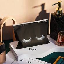 5/10/15/30 Stücke Wimpern Reißverschlusstasche, EVA Reißverschlusstasche Kosmetikaufbewahrungstasche, kleine Reißverschlussbox Reisepflege-Accessoires