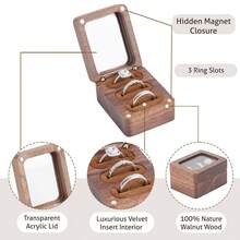Wood Ring Box (Brown),Brown - 棕色 - 查看 3