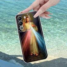 Funda de Teléfono Brillante con Figura Religiosa Compatible con Vivo Y02S Y03T Y04 Y16 Y17S Y18 Y19S Y20 Y21 Y22 Y27 4G 5G Y28S Y29 4G Y29S Y33S Y35 Y36 Y39 Y100 4G Y200 V27 V29E V29 Lite V30 V30E V40 V40 Pro V50 V50 Lite Funda de Teléfono Transparente de Dibujos Animados Nuevo Estilo Divertido a Prueba de Golpes Cobertura Completa TPU Funda Protectora Simple Moda a Prueba de Golpes Carcasa Suave Personalizada Creativa - Colores mixtos - Ver 4