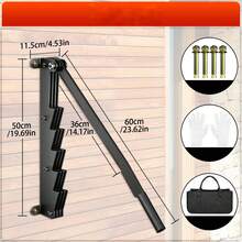 Ręczna łuparka do drewna żeliwnego, łuparka do drewna rozpałkowego montowana na ścianie, uchwyt ścienny, łuparka do drewna opałowego, ręczna łuparka do drewna, nóż do drewna z długim uchwytem, łuparka do drewna opałowego - Czarne - Zobacz 2