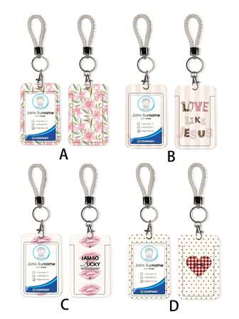 1 st ABS-nyckelringshänge med kärleksbokstavsmönster, väskberlock, studentbussskydd