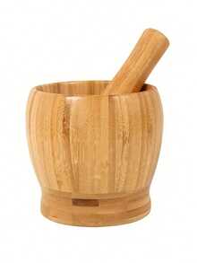 Multi-Functional Grinding Bowl, Suitable For Garlic, Herbs And Pepper Grains. Easy To Clean And Durable., Halloween And Christmas Party Supplies - 黃色 - 查看 6