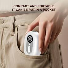 Smart Electric Nail Clipper, Multi-Function Electric Nail File With Anti-Pinch, Nail Polishing, Manicure Light And Nail File Features, Suitable For All Ages, Compact And Portable, Built-In 500mAh Battery, High-End Packaging, Ideal For Christmas, Halloween, New Year Gifts - White - View 8
