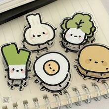 Funny Vegetable Memo Clips - Non-Slip Acrylic Double-Sided Holder, Securely Organize Notes, Bills, Homework & Photos | Perfect Halloween, Christmas Gift & Desk Organizer For Students, Office, Kitchen - Multicolor - View 4