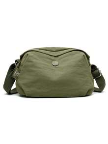 1pc New Fashion Solid Color Nylon Material Large Capacity Zipper Closure Multi-Color Optional Durable Adjustable Shoulder Strap Casual Backpack, Suitable For Daily Commute, Work, Business, Cycling, Walking, Carrying Kids - Multicolor - View 23