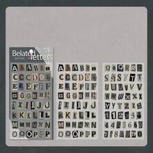 Bộ 2 miếng dán chữ cái tiếng Anh cổ điển, đồ dùng làm sổ lưu niệm, 26 chữ cái nhiều màu sắc, dùng cho nhật ký, cắt dán, trang trí thủ công, nhãn dán dễ thương, đồ dùng văn phòng phẩm làm sổ lưu niệm. - Nhiều màu - Xem 13