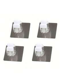 12pcs/4pcs/2pcs/1pc White Wall Mounted Strong Hook Clips, Mop Clip Storage Clips For Bathroom And Kitchen Storage - White - View 23