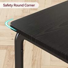 Juego de 3 sillas de Mesa de Cocina y Comedor para Espacios pequeños, Juego de Comedor Moderno para 2 Unidades, Juego de Mesa Cuadrada para cenar, Desayuno, Negro - Negro - Ver 4