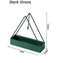 1个大型三角形金属蚊香架，创意香炉带烟灰缸，室内/户外露营蚊香架，全金属三角形悬挂式蚊香盘，烟灰收集收纳架，垂直蚊香支撑底座 - 彩色 - 查看 14