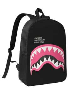 Spray Ground #   Bookbag #   Work Bag Classic Geometric Print Backpack - Versatile Design For Work, School & Travel - màu đen - Xem 1