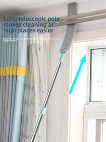 1pc Bed Bottom Cleaning Artifact Crevice Cleaning Electrostatic Dust Removal Duster Sweep Bed Bottom Dust Cleaning (Due To Different Batches, The Design And Color Of The Handle Plastic Parts May Vary. We Apologize For Any Inconvenience Caused.) - Default - View 5