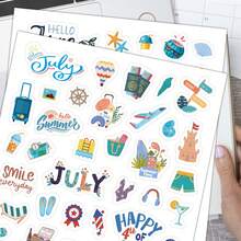 12pcs/Set Monthly Planner Stickers, Colorful Holiday Seasonal Stickers For Calendar, Diary, Gifts - Monthly Celebration Stickers - 12 Holiday Monthly Planning Stickers - View 6
