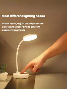 1pc 360° Adjustable Gooseneck USB Reading Light, Bedroom LED Lamp, Eye-Caring Desk Lamp, Bedroom LED Light, Book Light, Bedside Reading Lamp, USB Powered, Dimmable By Long Press - Multicolor - View 5