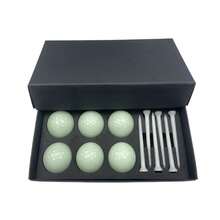 6pcs/Set Glow In The Dark Golf Balls For Night Practice, Luminous Golf Balls With 6pcs Golf Tees