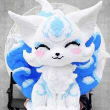 3000+片粒子七色九尾狐积木玩具 - 狐狸拼图装饰家居装饰高难度手工DIY拼图礼物 - 万圣节礼物 - 感恩节礼物 - 圣诞节礼物 DIY装饰，家居装饰