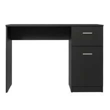 Madesa Computer Desk For Home Or Office, White 1 - Black - View 7