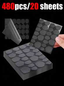 480pcs/360pcs/240pcs/120pcs New Jelly Gel Nail Stickers, Double-Sided Jelly Nail Stickers, UV Curing Nail Gel, Waterproof, Long-Lasting, Suitable For Wearing False Nails, Requires Curing - Clear - View 9