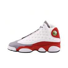 Basketball Shoes Black And White Panda Men's Shoes New Year Navy Blue Obsidian High-Top Sports Shoes - 白灰紅 - 查看 1