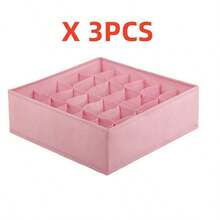 3件套抽屉分隔收纳架，20格衣柜收纳架和袜子收纳架，可收纳袜子、手帕、领带、腰带（灰色） - 灰色 - 查看 18