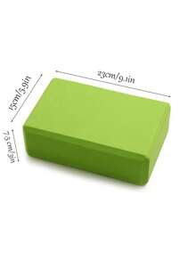 瑜伽砖 - 轻便、防臭、支撑性强的非乳胶EVA泡沫材质，表面柔软防滑，边缘斜切。适用于瑜伽、普拉提、冥想 - 可增强稳定性、平衡感、加深拉伸的瑜伽配件，也可作为健身垫、塑形垫、拉伸垫和普拉提垫使用。