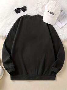 Mardi Gras Glitter Print Women Fashion Casual Round Neck T Shirt Pure Cotton Soft Comfortable For Carnival Party Fun And Festive Celebration - màu đen - Xem 2