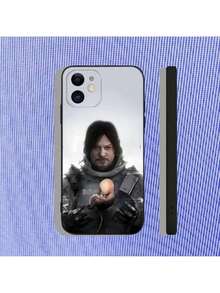 Funda de teléfono D-Death Stranding 2 DS2 compatible con 16,15,14,13,12,11,Pro,Max,Plus,X,XS,XR,SE,8,7,Mini, funda de silicona suave negra, cubierta compatible con funda de  17 pro max, funda de  17 pro, funda de  17, funda de  16, funda de  16 pro max, funda de  15 - Z3 - Ver 5