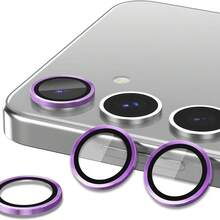 1 pieza Protector de lente de cámara para Samsung Galaxy A37/A57, película protectora de lente de ojo de águila con posicionamiento de protección de cámara, resistente a los arañazos 9H, múltiples opciones de color, protector de lente de ojo de águila con patrón CD, HD claro, resistente a los arañazos, tacto sensible, ajuste preciso, fácil instalación, protección duradera para teléfonos inteligentes. - transparente - Ver 5