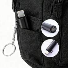 Encendedor para teléfono móvil tipo C, mini calentador portátil para encendedores con resistencia a altas temperaturas, encendedor multifuncional sin aceite para teléfonos móviles, plug-and-play. - Negro - Ver 4