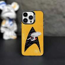 Funda para teléfono Art Star T-Trek S- para 17,16,15,14,13,12,11,Pro,MAX, cubierta negra mate a prueba de golpes funda para iPhone estilo sci fi, carcasa negra mate anticaídas para fans de T Trek y el espacio, regalo de navidad y Christmas para gamers, geeks y coleccionistas, accesorio de smartphone para uso diario, universidad, oficina y viajes, phone case resistente con diseño artístico para hombres, mujeres y adolescentes - Z1 - Ver 13