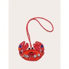 1pc Handmade Beaded Cartoon Lobster, Crab, Shell Animal Keychain Bag Charm - Nhiều màu - Xem 7