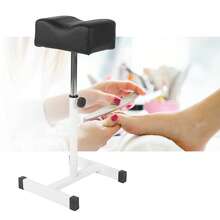 Adjustable Pedicure Nail Footrest Manicure Foot Rest Desk Salon Spa Equipment - Negro - Ver 4