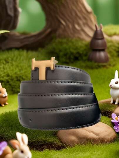 女士时尚字母腰带 - 多种颜色可选，复古简约设计师款女士牛仔腰带，适合派对、婚礼、海滩等场合，标准尺寸，合金扣，多功能时尚配饰