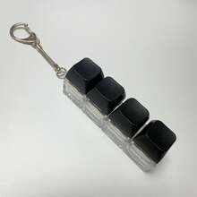 1pc Novelty Keyboard Cap Keychain - Colorful Clicky Desktop Toy, Stress Relief And Anxiety Reducer, Fun Office Decor, Unique Gift Choice