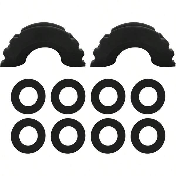 D Ring Shackle Isolators Washers Kit, Rubber Shackle Isolators With Washers Fits Standard 3/4 Inch Shackles, Soft Shackle Isolators Protect Shackle Bumper Reduce Rattling Black